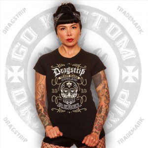 Dragtrip Kustom Girls Sugar Skull T`shirt